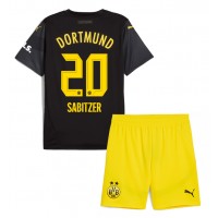 Borussia Dortmund Marcel Sabitzer #20 Bortedraktsett Barn 2024-25 Kortermet (+ Korte bukser)